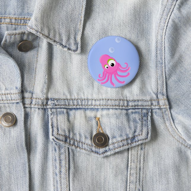 KiniArt Octopus Button (In Situ)