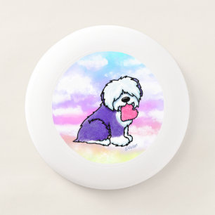 KiniArt OES Fuzzy Heart Wham-O Frisbee