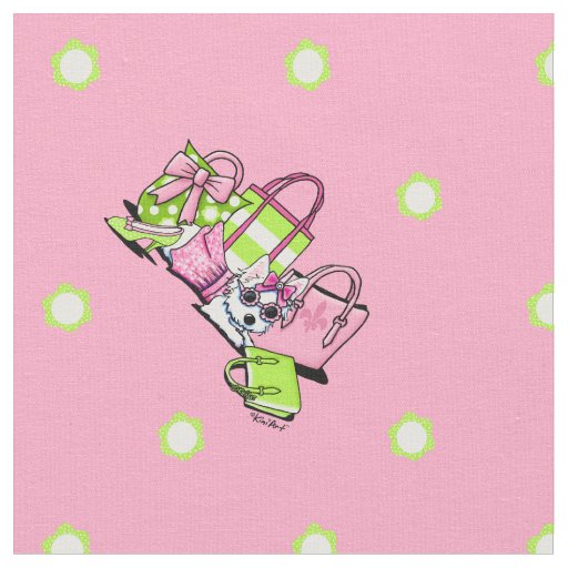 KiniArt Olivia Westie Girlie Things Fabric