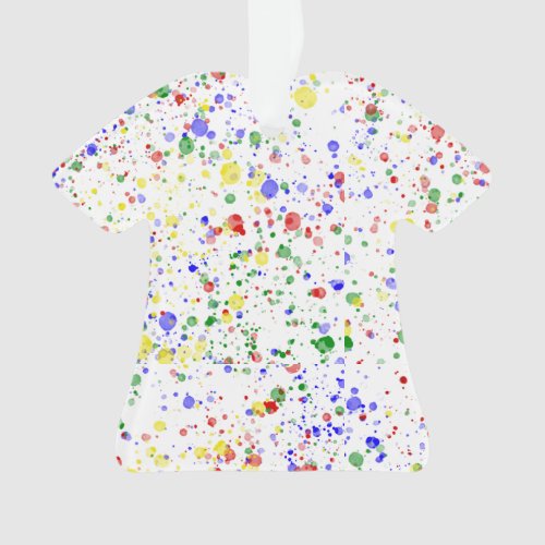 KiniArt Paint Splattered Painters T_Shirt Ornament