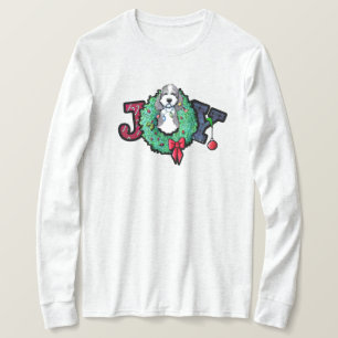 KiniArt Parti Doodle Christmas Joy T-Shirt