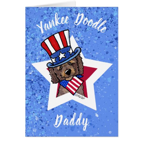 KiniArt Patriotic Doodle Greeting Card