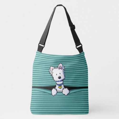 KiniArt Peek_a_boo Westie Crossbody Bag