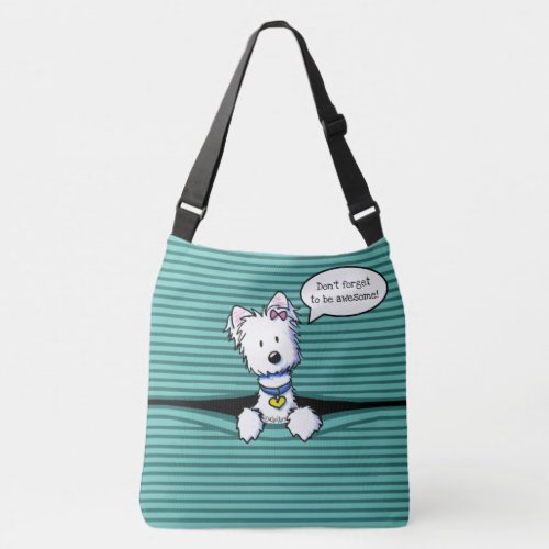 KiniArt Peek_a_boo Westie Crossbody Bag