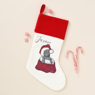 KiniArt Pit Bull Velvet Lined Stocking