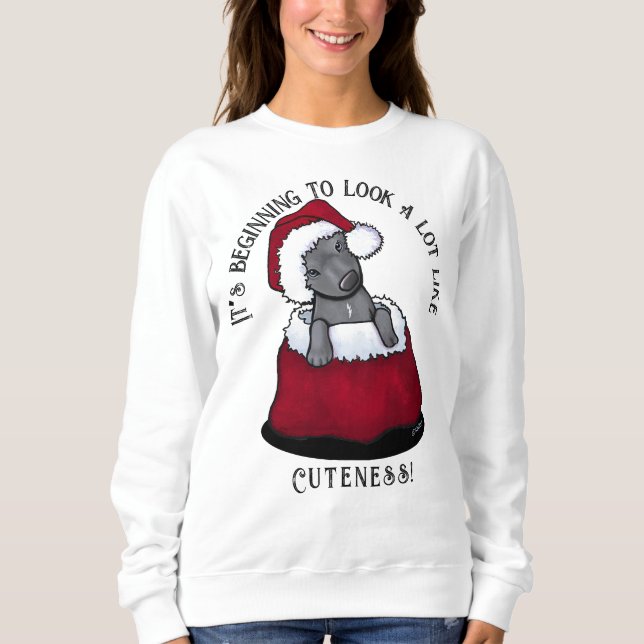KiniArt Pitbull Christmas Sweatshirt (Front)