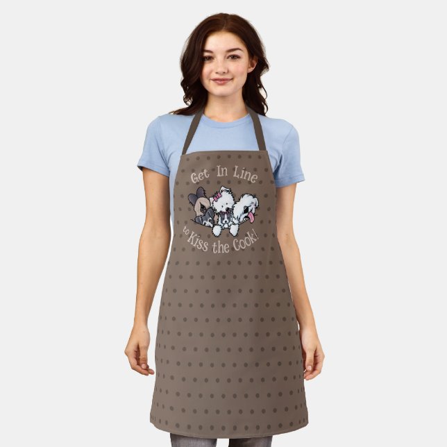 KiniArt Pocket Full of Posers Dog Lover Apron (Worn)