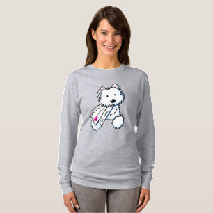 KiniArt Pocket Westie Mail Carrier  T-Shirt