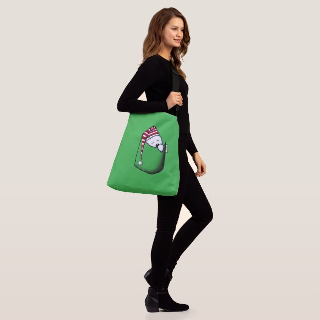 KiniArt Pocket Westie Sleeper Crossbody Bag (On Model)