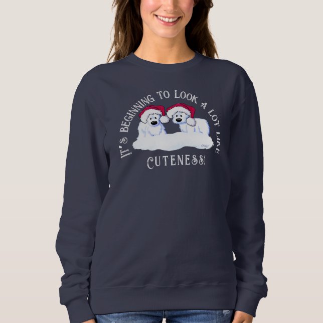 KiniArt Polar Bear Christmas Sweatshirt (Front)