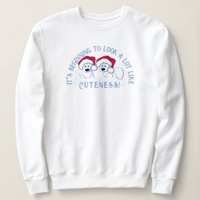 KiniArt Polar Bear Christmas Sweatshirt (Design Front)