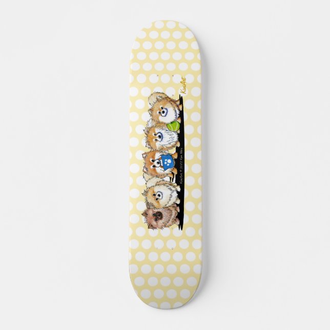 KiniArt Pom Party Skateboard (Front)