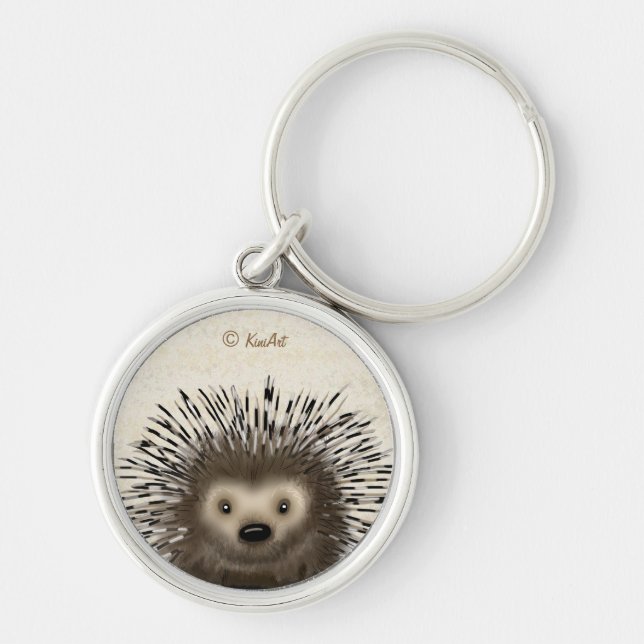 KiniArt Porcupine Keychain (Front)