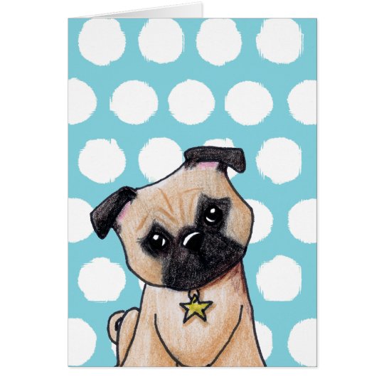 KiniArt Pug Card
