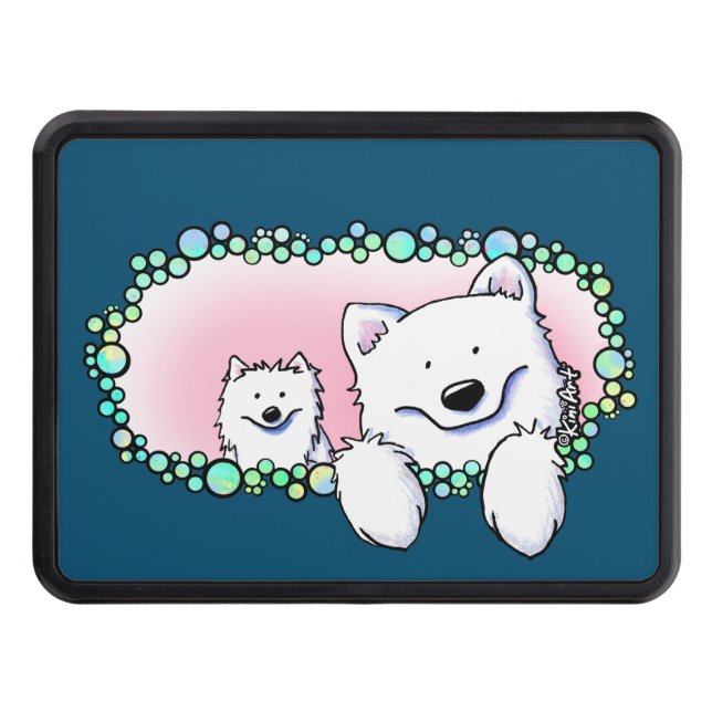 KiniArt Samoyed Hitch Cover (Front)