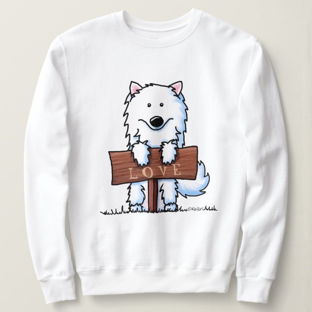 KiniArt Samoyed Sweatshirt (Design Front)