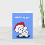 KiniArt Santa Westie Dog Christmas Cards
