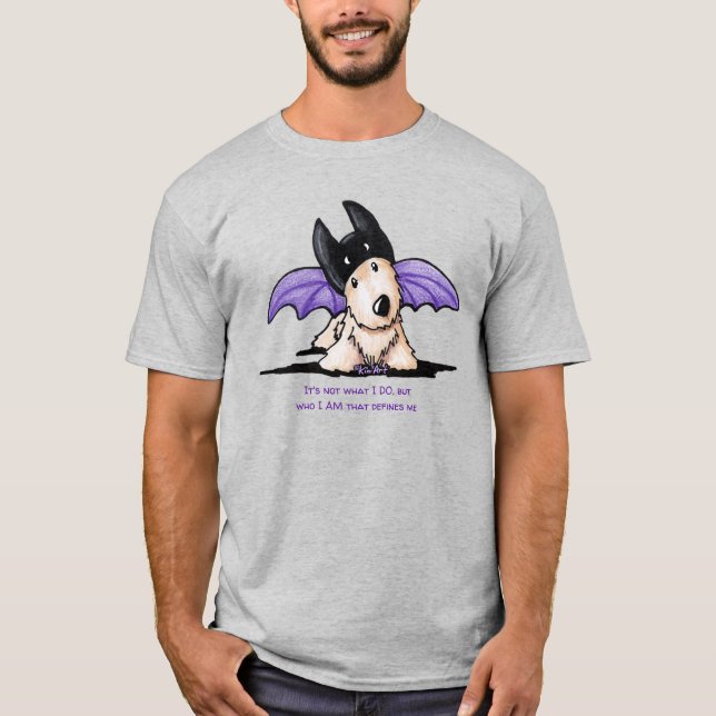 KiniArt Scottie Dog Halloween T-Shirt (Front)