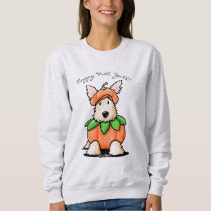 KiniArt Scottie Terrier Pumpkin T-Shirt Sweatshirt