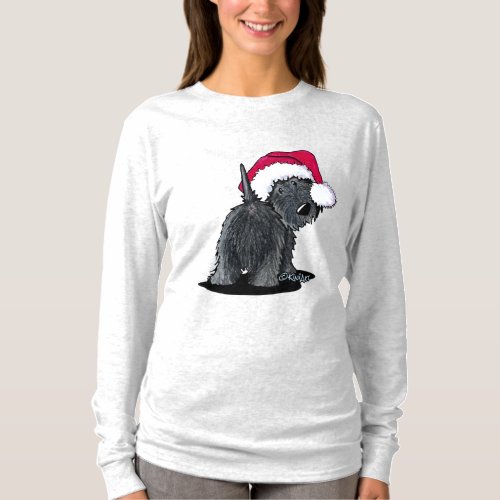 KiniArt Scottish Moon Santa T_Shirt