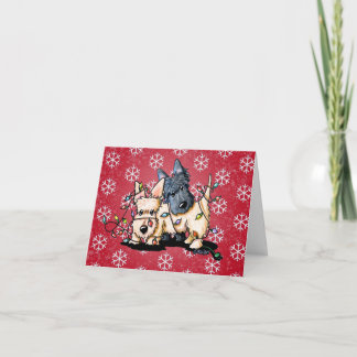 KiniArt Scottish Terrier Christmas Card