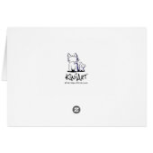 KiniArt Shadowboxing Westies Card (Back Horizontal)