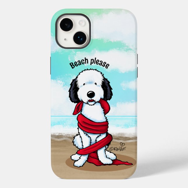 KiniArt Sheepadoodle Case-Mate iPhone Case (Back)