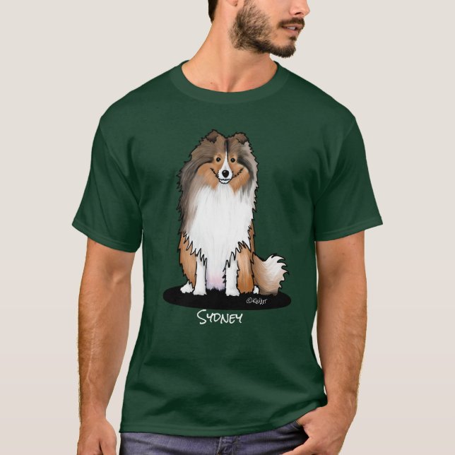 KiniArt Sheltie T-Shirt (Front)