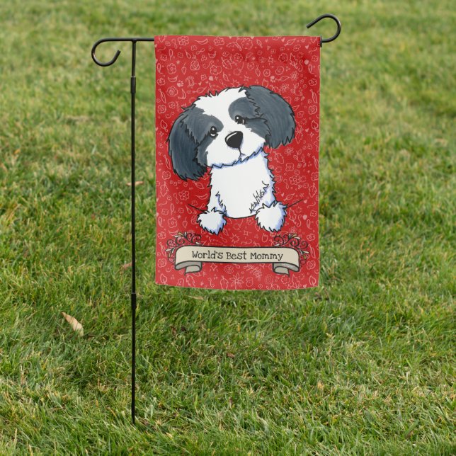 KiniArt Shih Tzu Garden Flag (In SItu)
