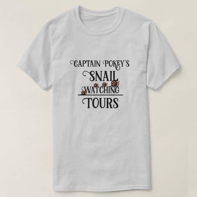 KiniArt Snail Watching Tour T-Shirt (Design Front)