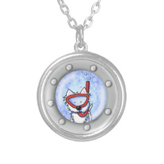 KiniArt Snorkel Westie Porthole Necklace