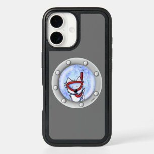KiniArt Snorkel Westie Porthole iPhone 16 Case