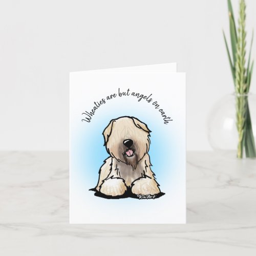KiniArt Soft Coat Wheaten Terrier T_Shirt Thank You Card
