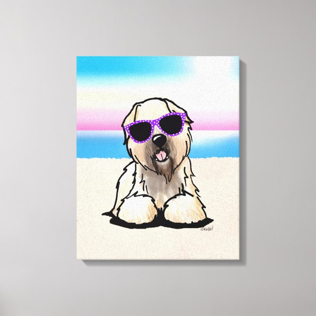 KiniArt Soft Coated Wheaten Terrier Canvas Print (Front)