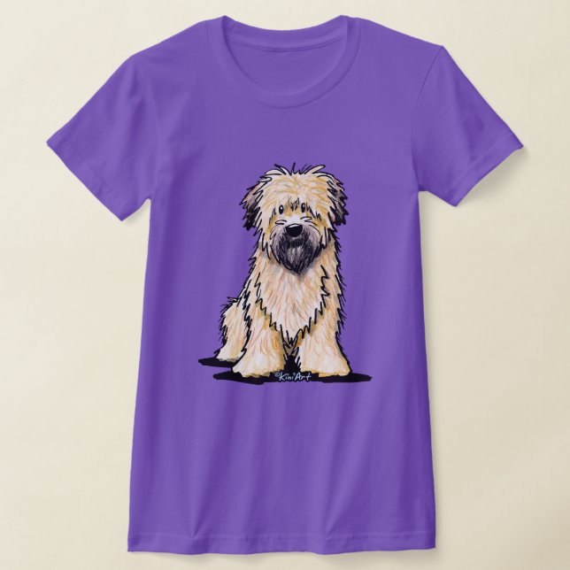 KiniArt Soft Coated Wheaten Terrier T-Shirt (Laydown)