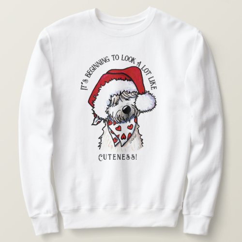 KiniArt Soft Coated Wheatie Christmas Sweatshirt
