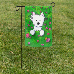 KiniArt Spring Westie Garden Flag