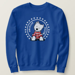 KiniArt Stars And Stripes Westie Sweatshirt