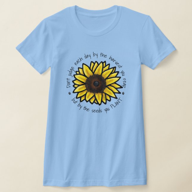 KiniArt Sunflower T-Shirt (Laydown)