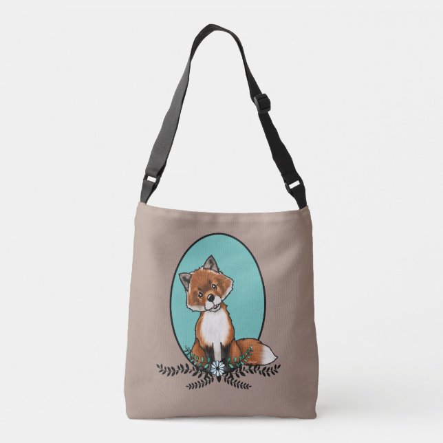 KiniArt Sweet Fox Crossbody Bag (Back)