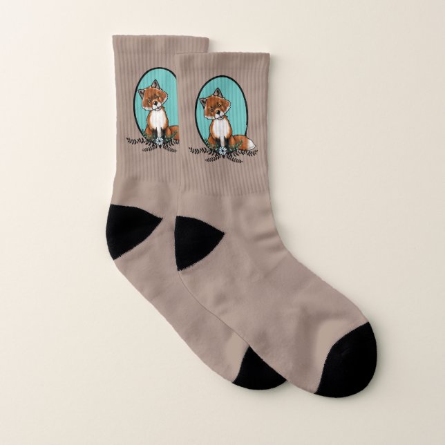 KiniArt Sweet Fox Socks (Pair)