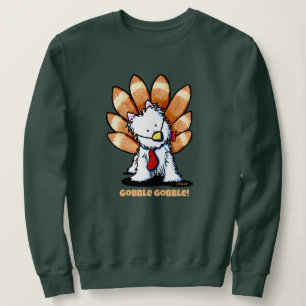 KiniArt Thanksgiving Westie Sweatshirt
