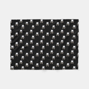 KiniArt Torrid Westie Crossbones Fleece Blanket
