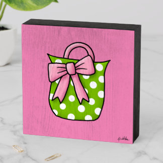 KiniArt Totes Adorbs Wooden Box Sign