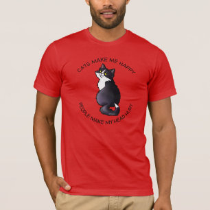 KiniArt Tuxedo Cat Lover T-Shirt