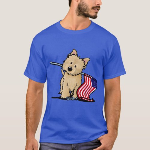 KiniArt USA Cairn Terrier T_Shirt