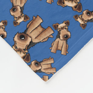 KiniArt Welsh Terrier Fleece Blanket