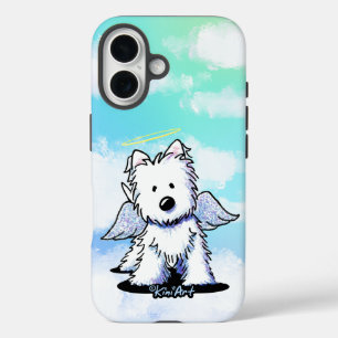 KiniArt Westie Angel iPhone 16 Case