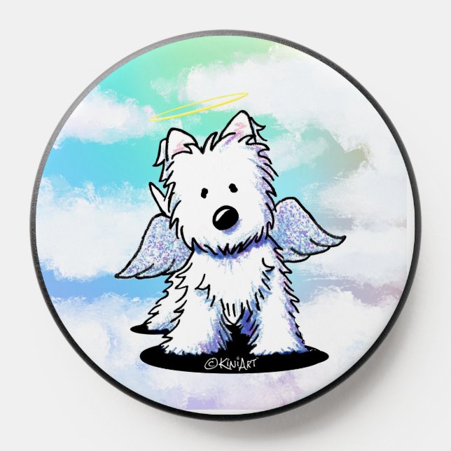 KiniArt Westie Angel PopSocket (Popsocket)