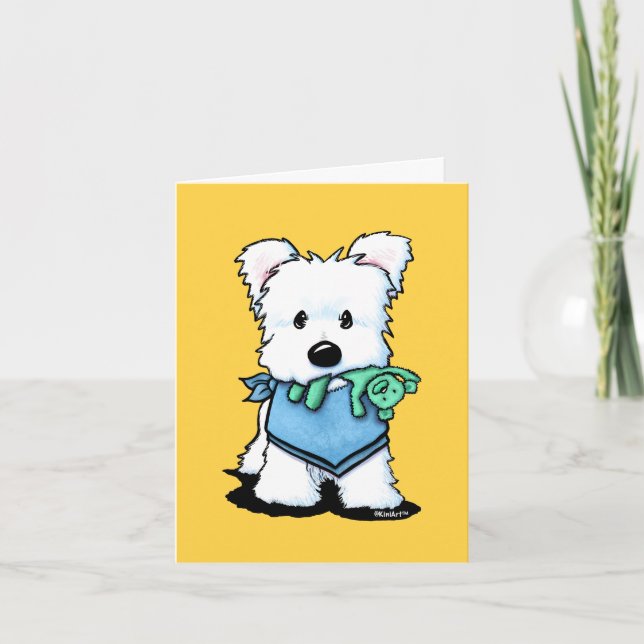 KiniArt Westie Bestie Card (Front)